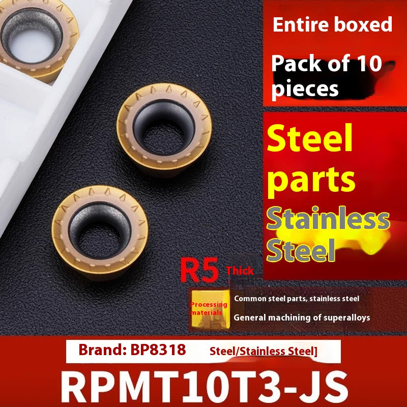 2042-CNC milling inserts, RPMW carbide R5 machining center, R4 milling machine, R6 milling inserts, RPMT round cutter cutters Shandong Denso Pricision Tools Co.,Ltd.